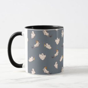 Playful Ghosts Halloween Pattern Mug