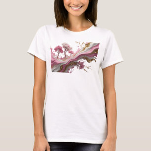 Playful Gold ABSTRACT ART Artistic Motif T-Shirt