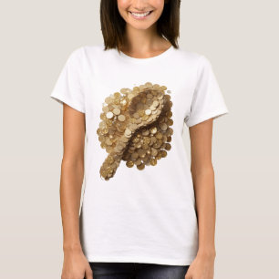 Playful Gold GEMS OF ABUNDANCE Statement Design T-Shirt