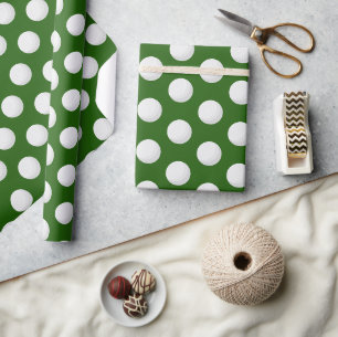 Playful Golf Ball Pattern Golf Themed Celebrations Wrapping Paper