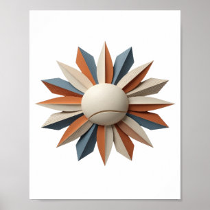 Playful Grey ABSTRACT ART Art Print
