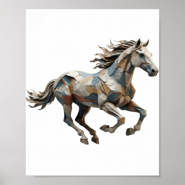 Playful Grey ABSTRACT ART Graphic Design Poster (Front)
