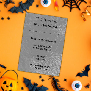 Playful Halloween Fun Customise  Invitation