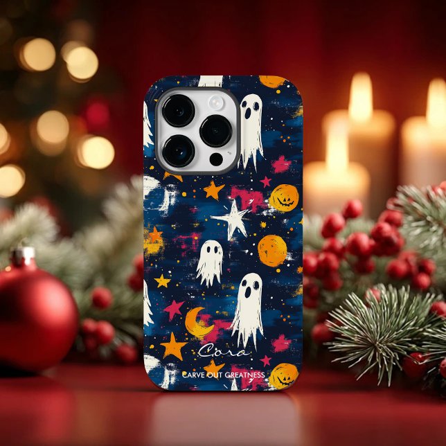 Playful Halloween Ghost Pattern Case-Mate iPhone Case (Creator Uploaded)