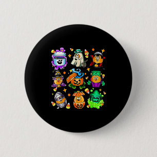 Playful Halloween Snack Bucket Art For Food Lovers 6 Cm Round Badge