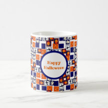 playful Halloween-themed pattern