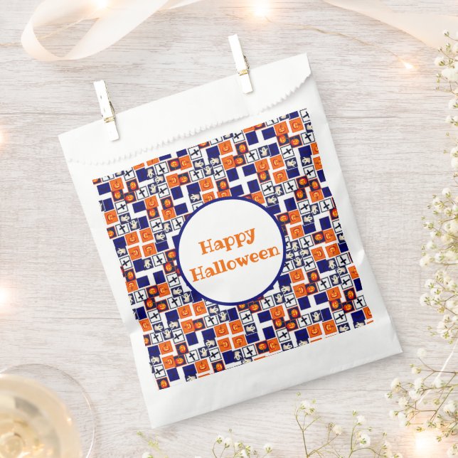 playful Halloween-themed pattern  Favour Bags (Clipped)