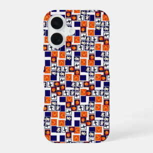 playful Halloween-themed pattern iPhone 16 Case