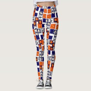 playful Halloween-themed pattern Leggings