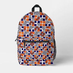 playful Halloween-themed pattern Printed Backpack