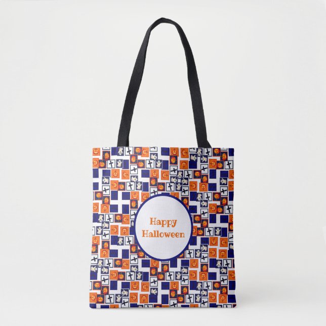 playful Halloween-themed pattern  Tote Bag (Front)