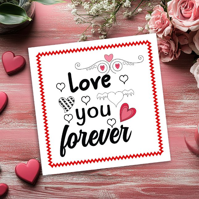 Playful Hand Drawing Valentine Card for Husband (Playful Hand Drawing Valentine Card for Husband)