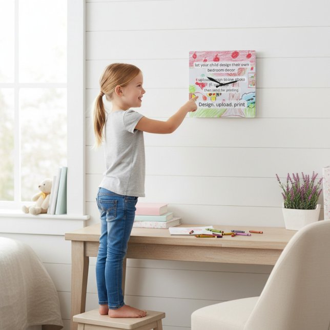 Playful  hand drawn Kids Art Decorative Wall Clock (Creator Uploaded)