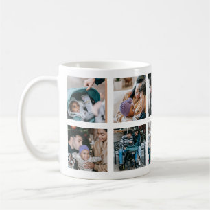 Playful Happy Family Photo Collage Coffee Mug