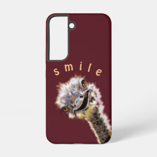 Playful Happy Ostrich Smile Custom Colours Samsung Galaxy Case