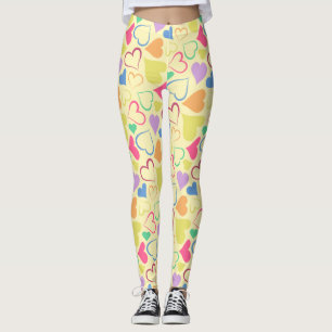 playful hearts leggings
