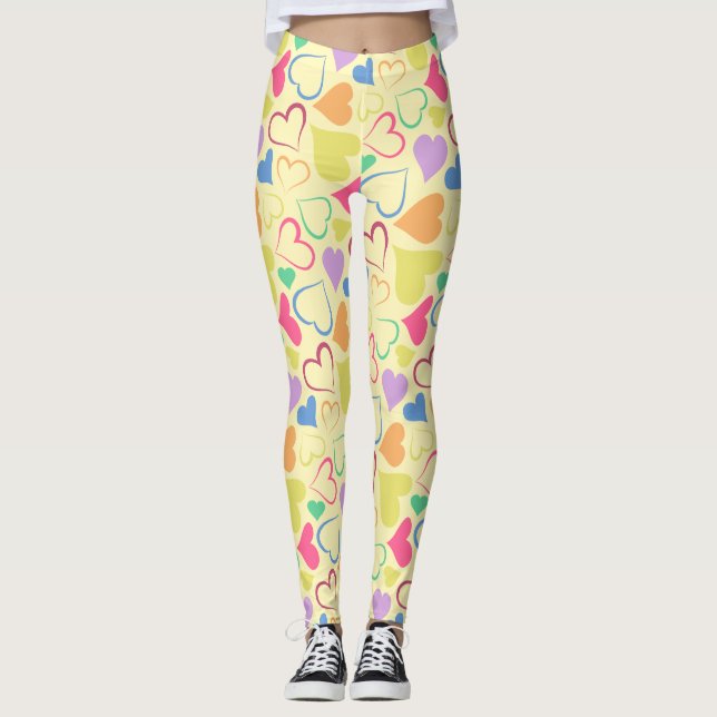 playful hearts leggings (Front)