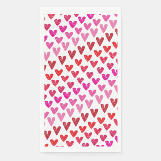 Playful Hearts Paper Napkins