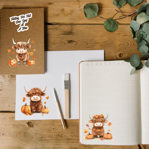 Playful Highland Cow Small Sticker Sheet