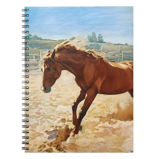 "Playful Horse" By Esorada Notebook (Front)