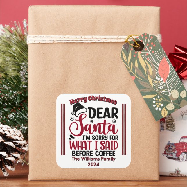 Playful Humourous Christmas Stickers (Holiday)