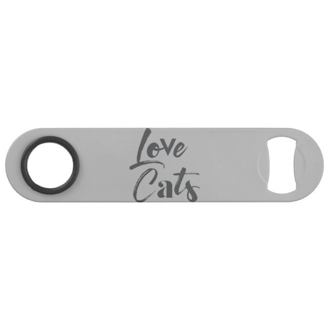 Playful, joyful, modern, cute design of Love Cats (Back Horizontal)