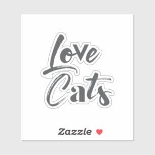 Playful, joyful, modern, cute design of Love Cats