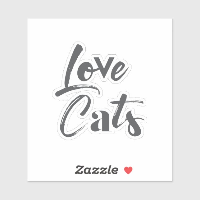 Playful, joyful, modern, cute design of Love Cats (Sheet)
