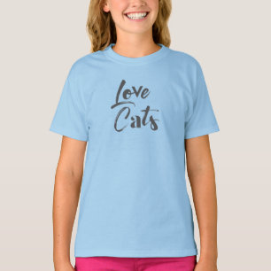 Playful, joyful, modern, cute design of Love Cats T-Shirt