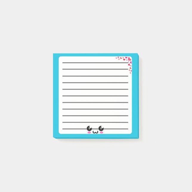 Playful Kawaii Post-It Note Design (Front)