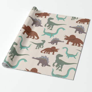 Playful Kids Dinosaurs  Wrapping Paper