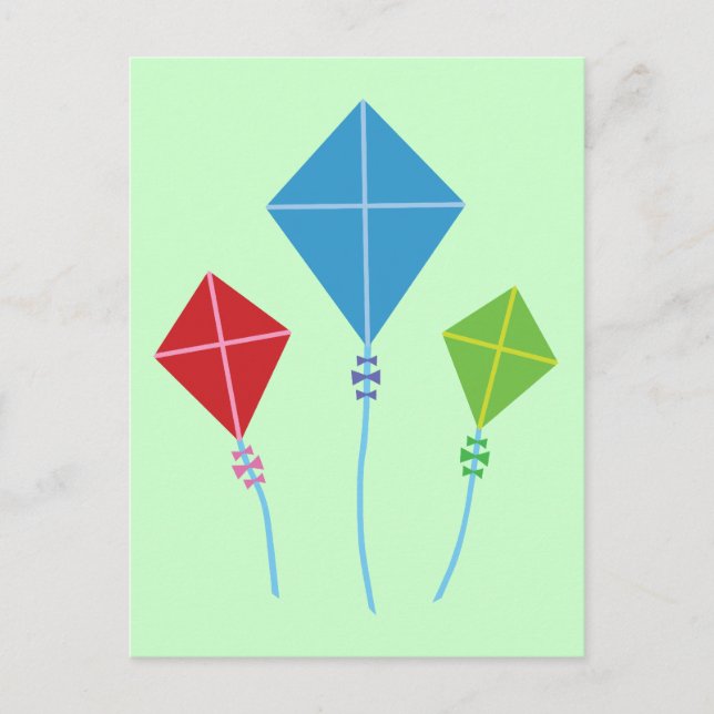 Playful Kites Postcard (Front)