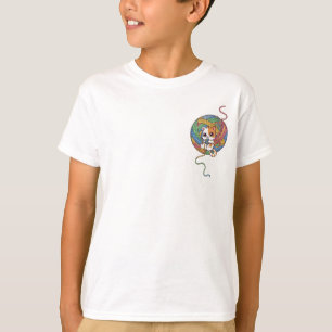 Playful Kitten Rainbow Yarn Ball Kids T-Shirt