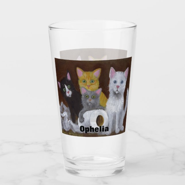 Playful Kittens Glass (Front)