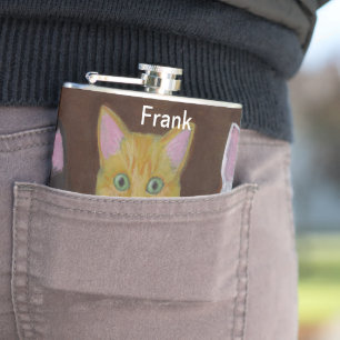 Playful Kittens Hip Flask