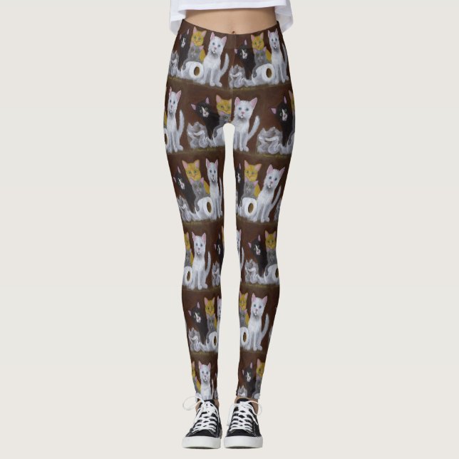 Playful Kittens Leggings (Front)
