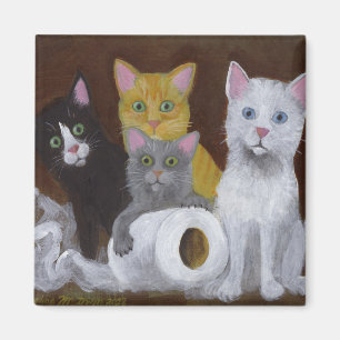 Playful Kittens Magnet