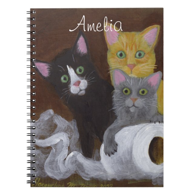 Playful Kittens Notebook (Front)