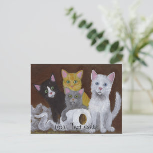 Playful Kittens Postcard