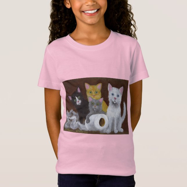 Playful Kittens T-Shirt (Front)