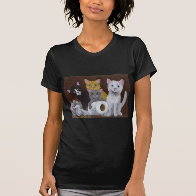 Playful Kittens T-Shirt (Front)