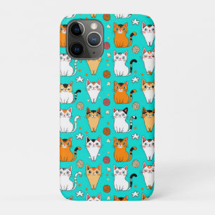 Playful Kitty Chaos ✨ Cute Colourful Cats Yarn Bal iPhone 11 Pro Case