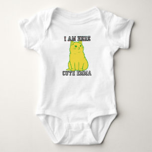 Playful Kitty Emma Baby Bodysuit. Bodysuit