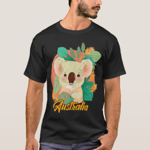 Playful Koala in the Australian Bush  Fun Vacation T-Shirt