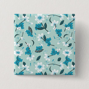 Playful Koala Pattern Cute Animal and Nature Art 15 Cm Square Badge