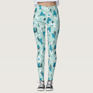 Playful Koala Pattern Cute Animal and Nature Art Leggings