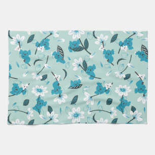 Playful Koala Pattern Cute Animal and Nature Art Tea Towel