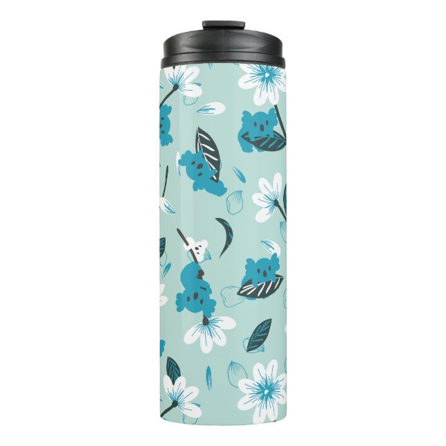Playful Koala Pattern Cute Animal and Nature Art Thermal Tumbler (Front)