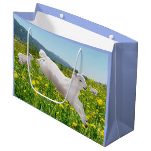 Playful Lambs Easter Large Gift Bag