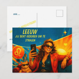 Playful Leo Birthday Card for [Her]